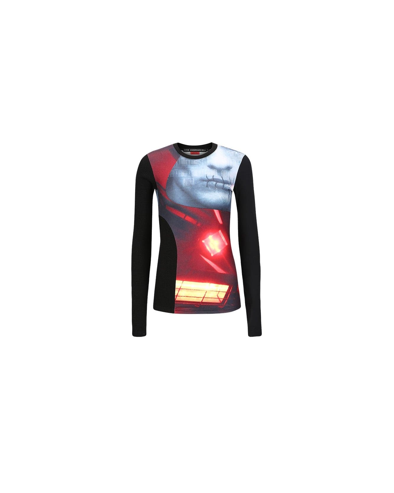ADSB Film Archive Long Sleeve Tee (Red & Grey) — vue 2