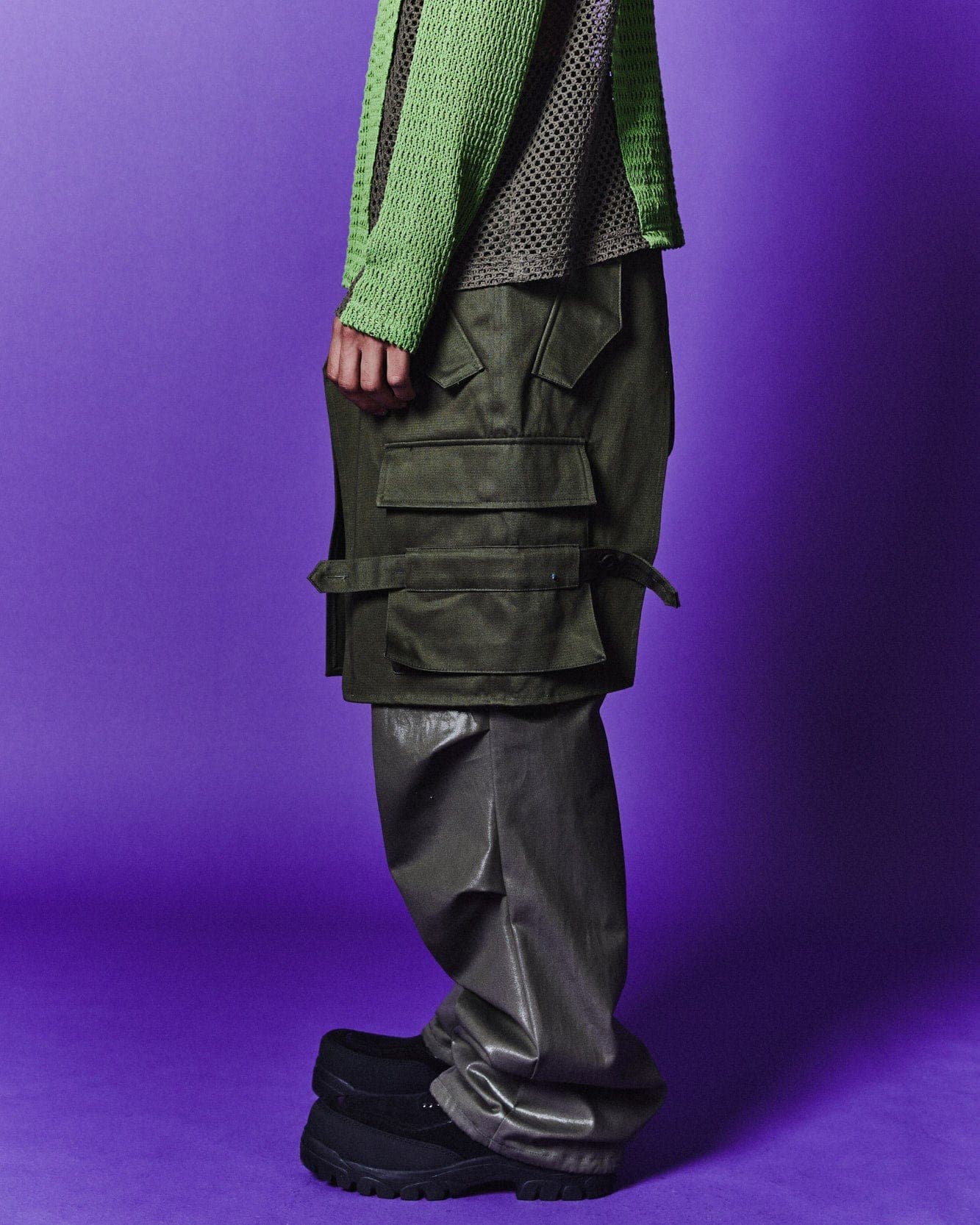 Raptor Layered Cargo Pants (Khaki) — vue 10