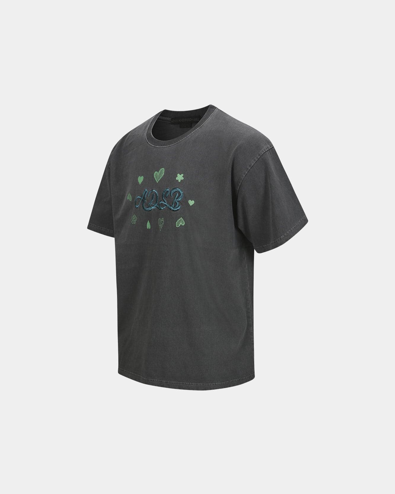 ADSB Hearts Card T-Shirts (Charcoal) — vue 3