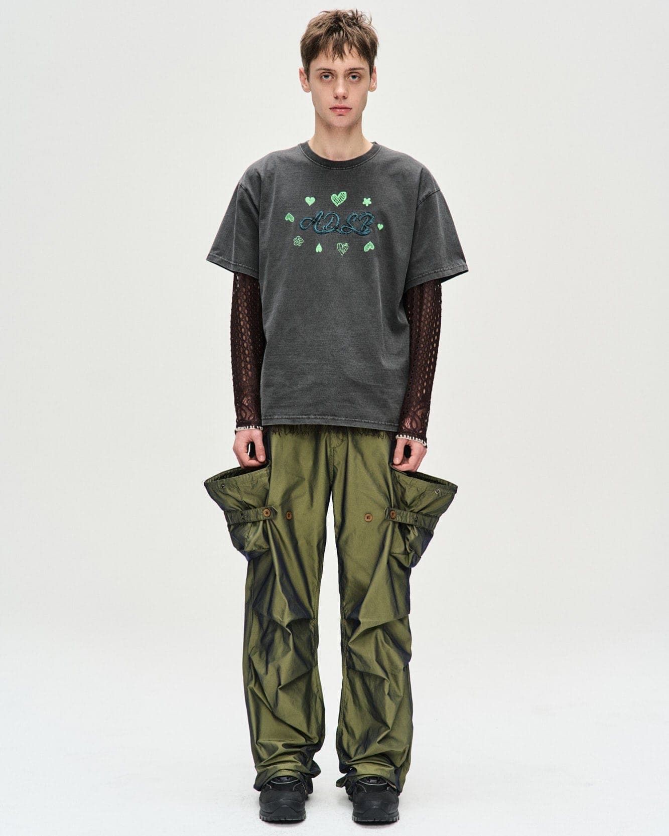 ADSB Hearts Card T-Shirts (Charcoal) — vue 5