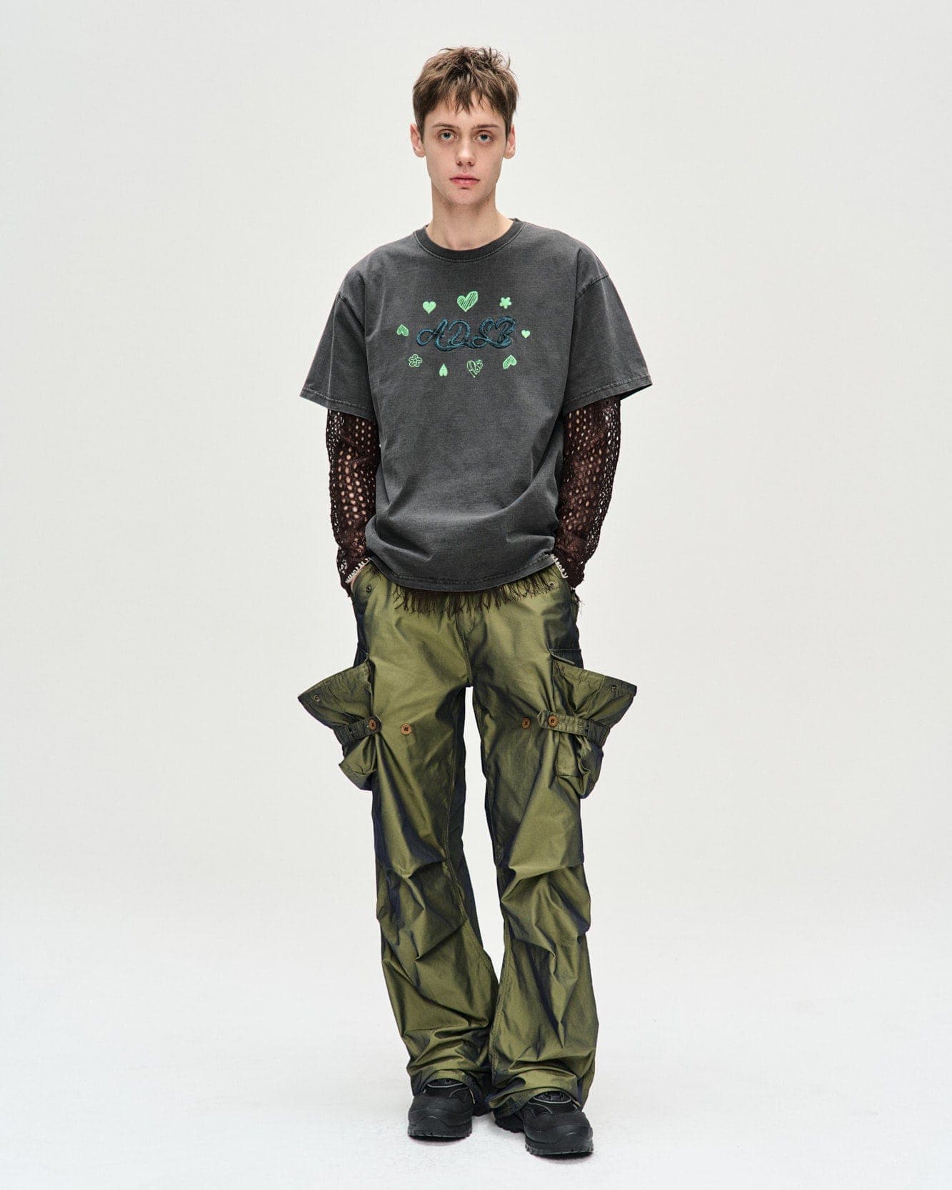 ADSB Hearts Card T-Shirts (Charcoal) — vue 6