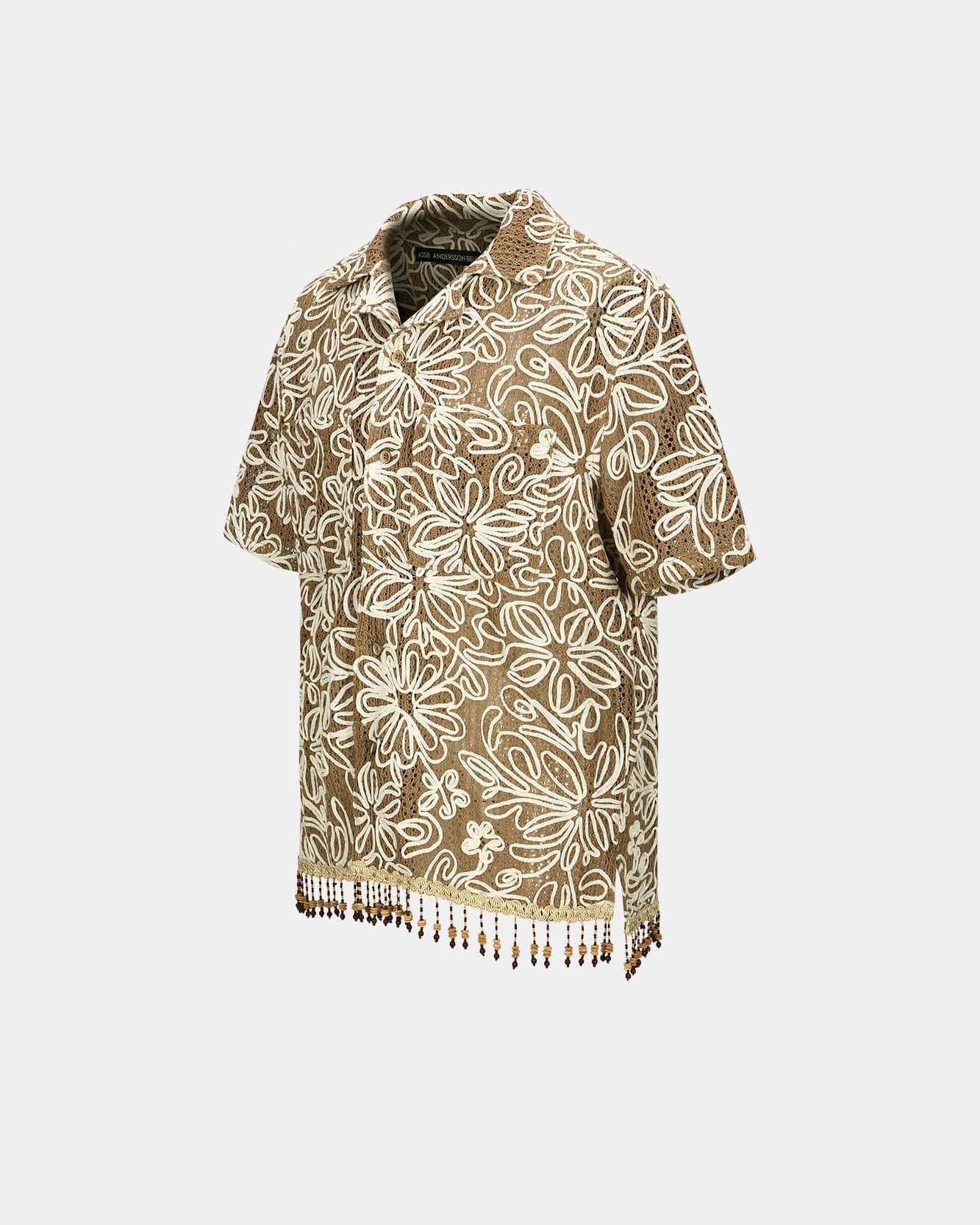 Flower Jacquard Shirts (Beige) — vue 3