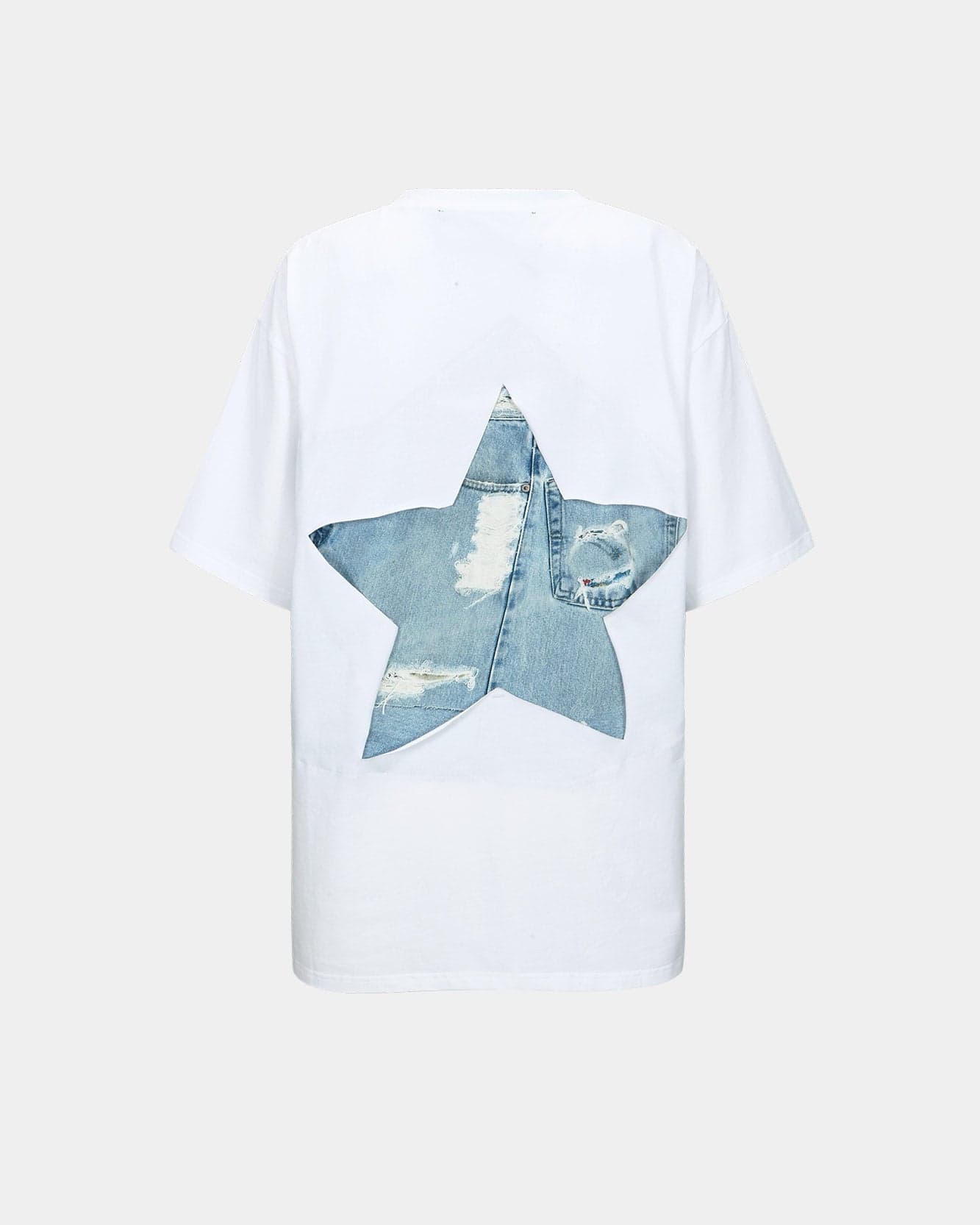 Kyra Blooming Fabric Flowers T-Shirt (White) — vue 4