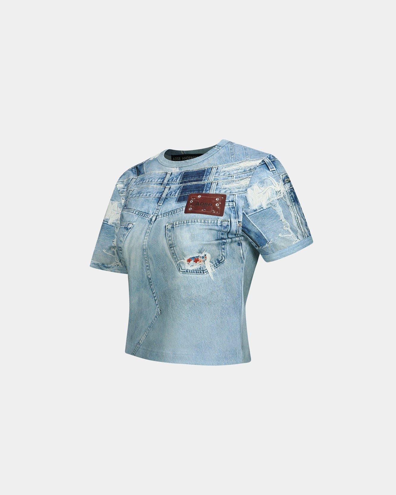 Daniel Denim Printed T-Shirt (Denim Blue) — vue 3