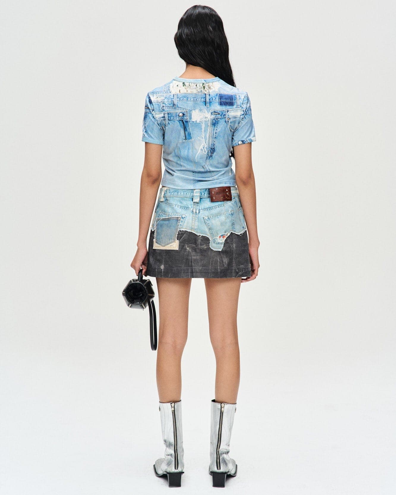 Daniel Denim Printed T-Shirt (Denim Blue) — vue 8