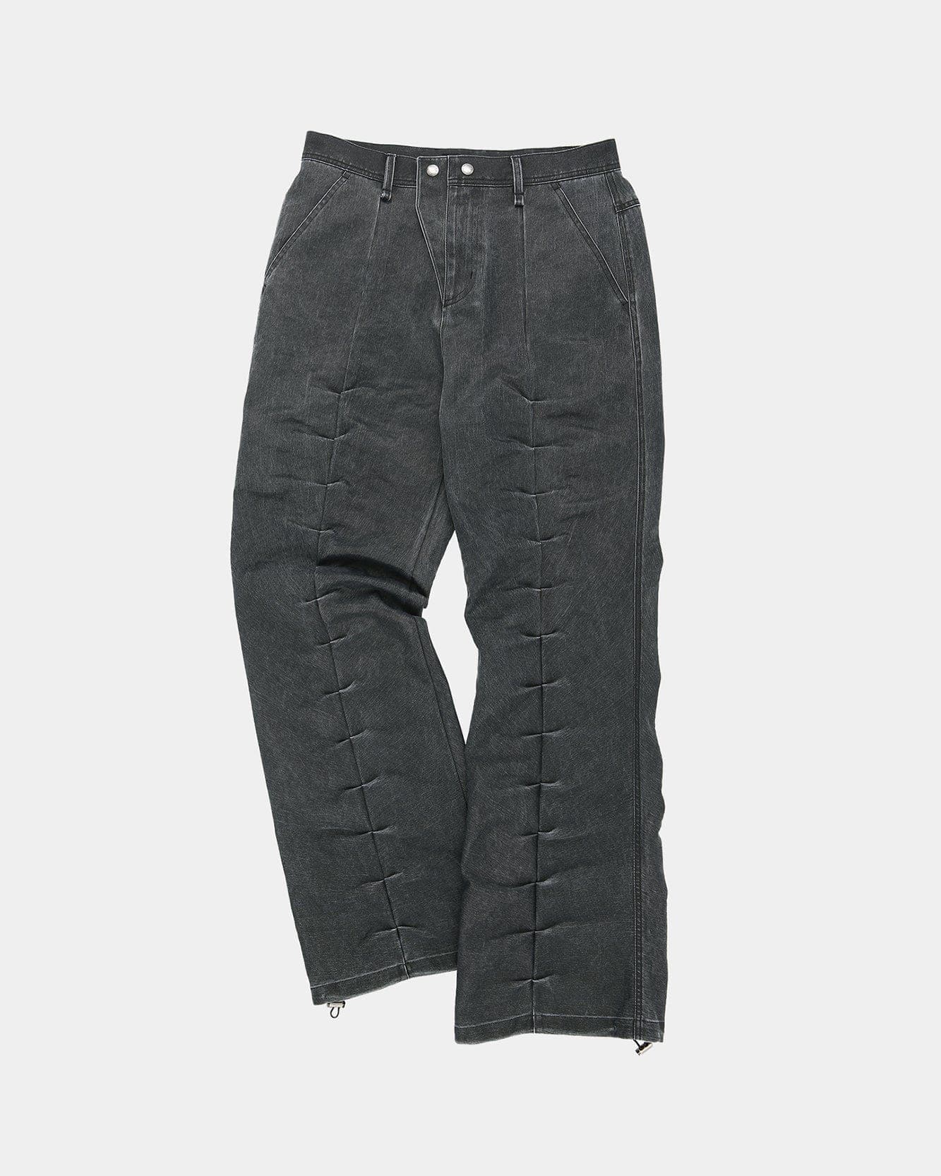 Rivoli Washed Tuck Pants (Washed Black) — vue 1