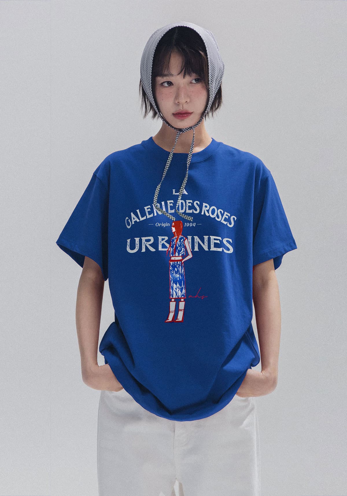 French Muse Artwork Tee (Blue) — vue 11