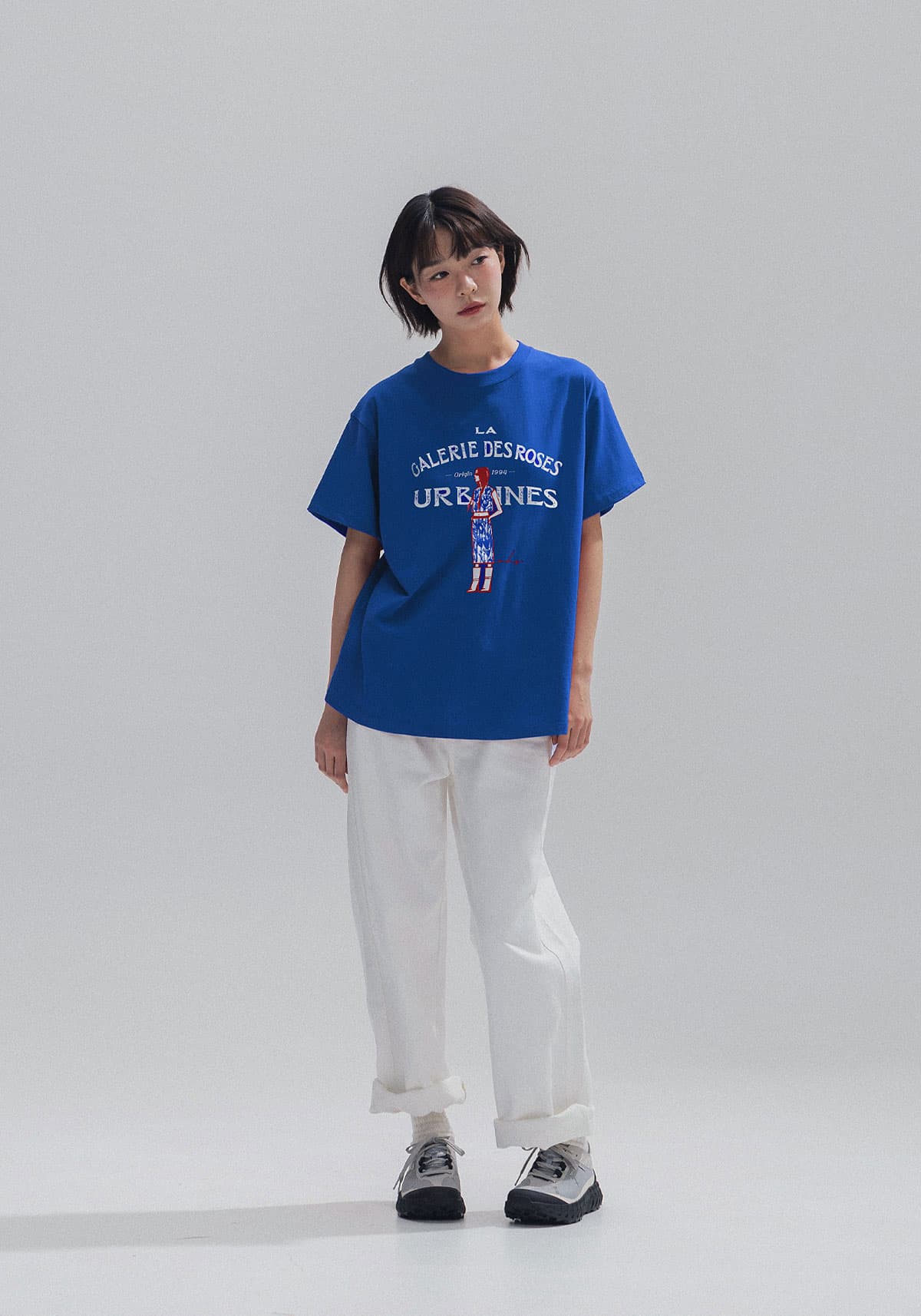 French Muse Artwork Tee (Blue) — vue 14