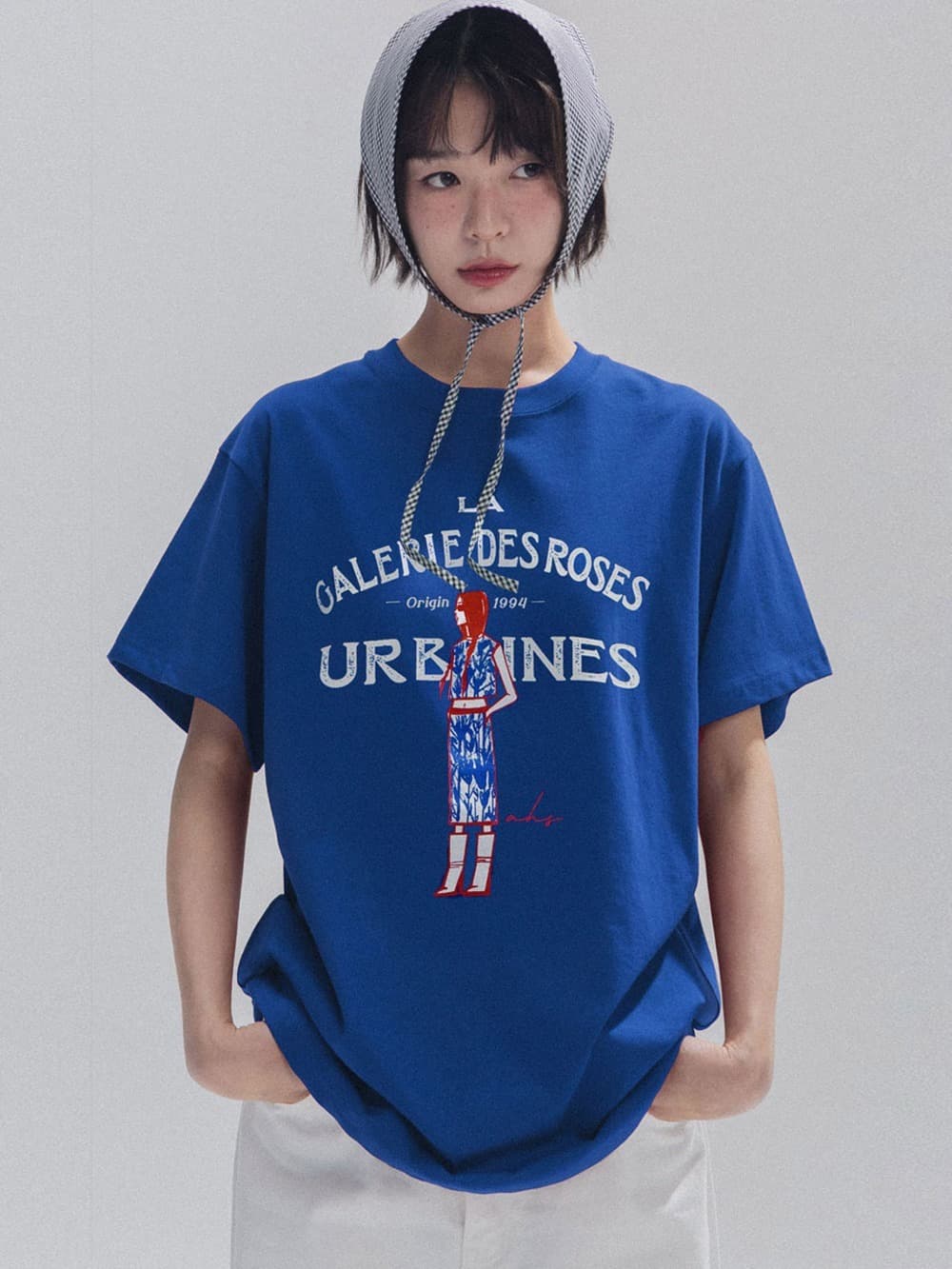 French Muse Artwork Tee (Blue)