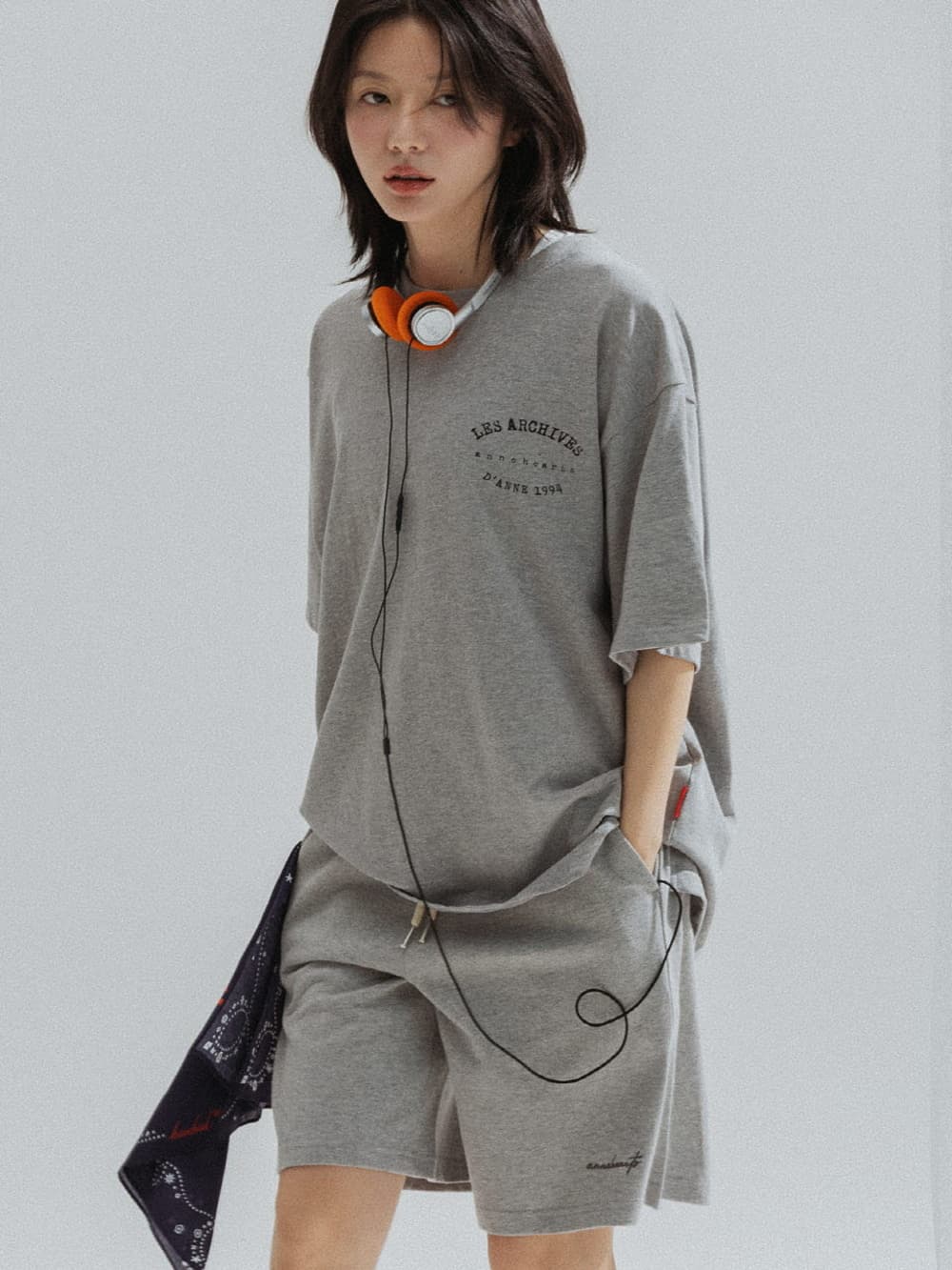Bob Muse Print Overfit Tee (Melange) — vue 6