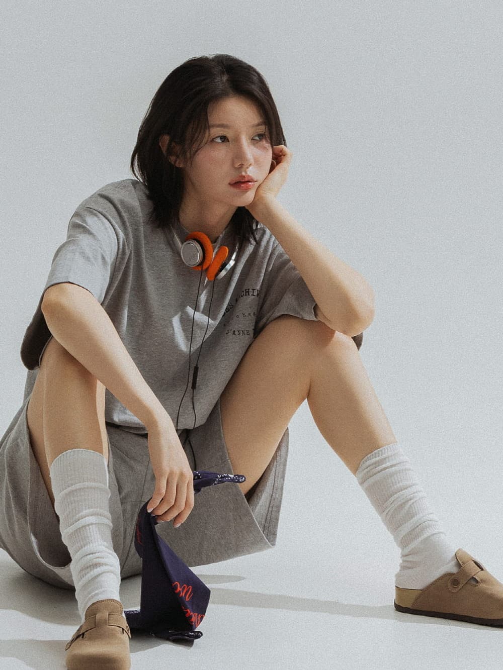 Bob Muse Print Overfit Tee (Melange) — vue 7
