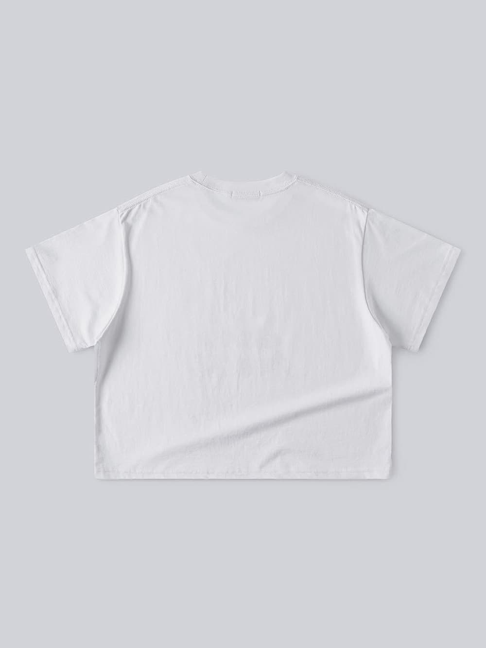 Sitting Girl Tee (White) — vue 11