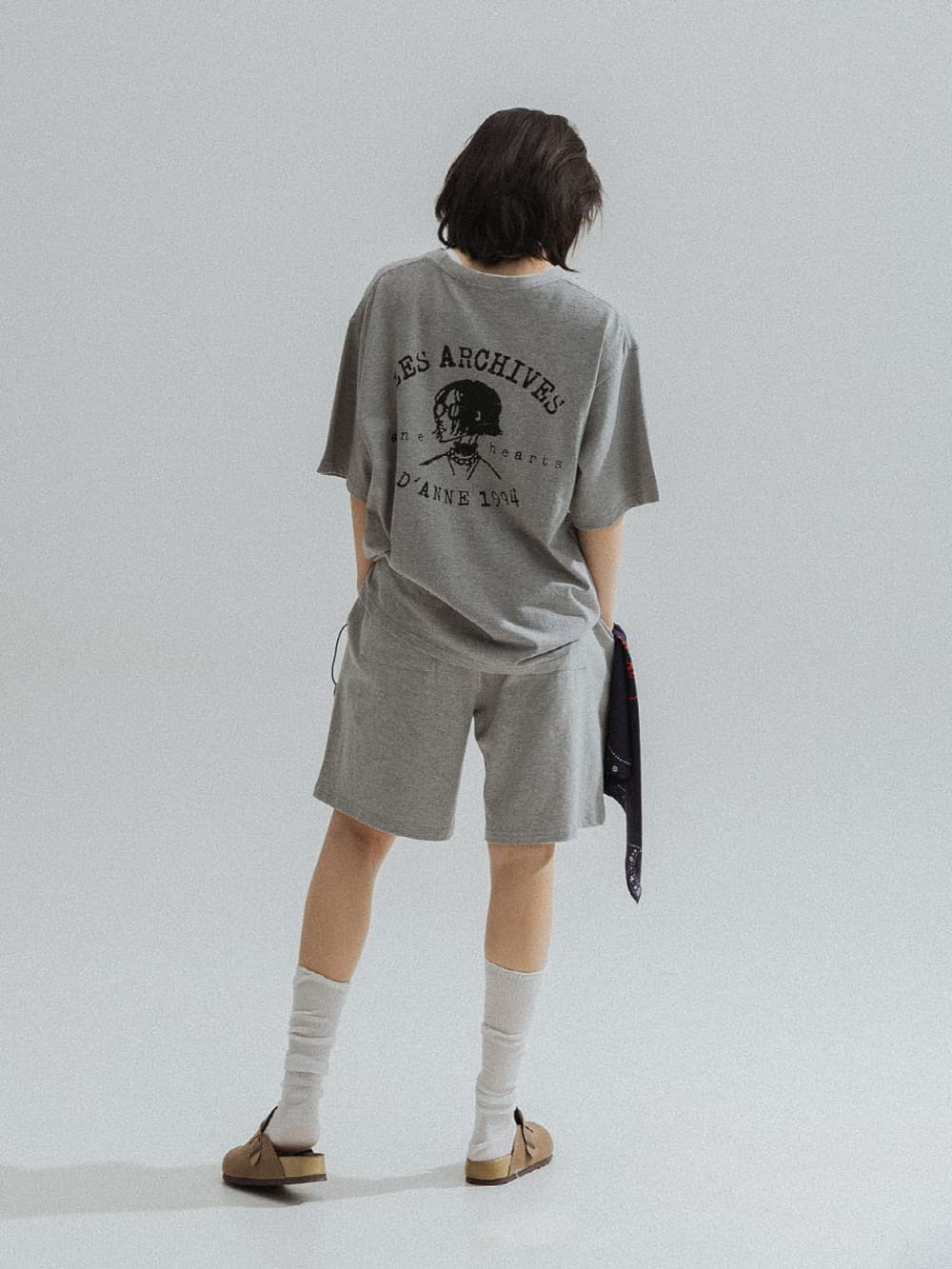 Bermuda Jersey Shorts (Melange) — vue 6