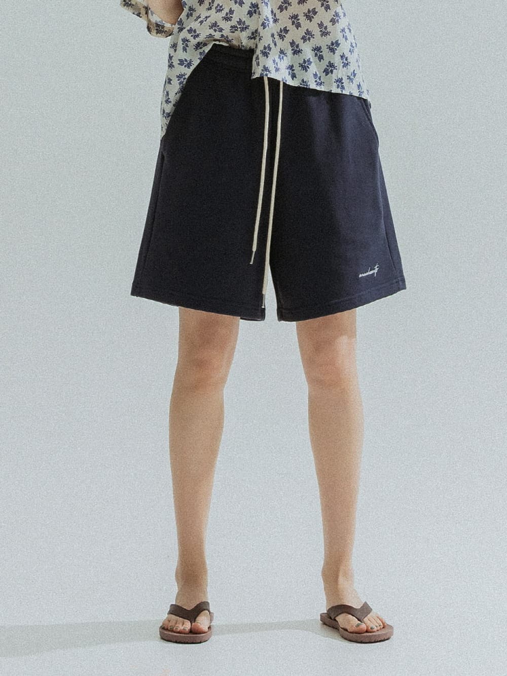 French Terry Shorts (Navy) — vue 4