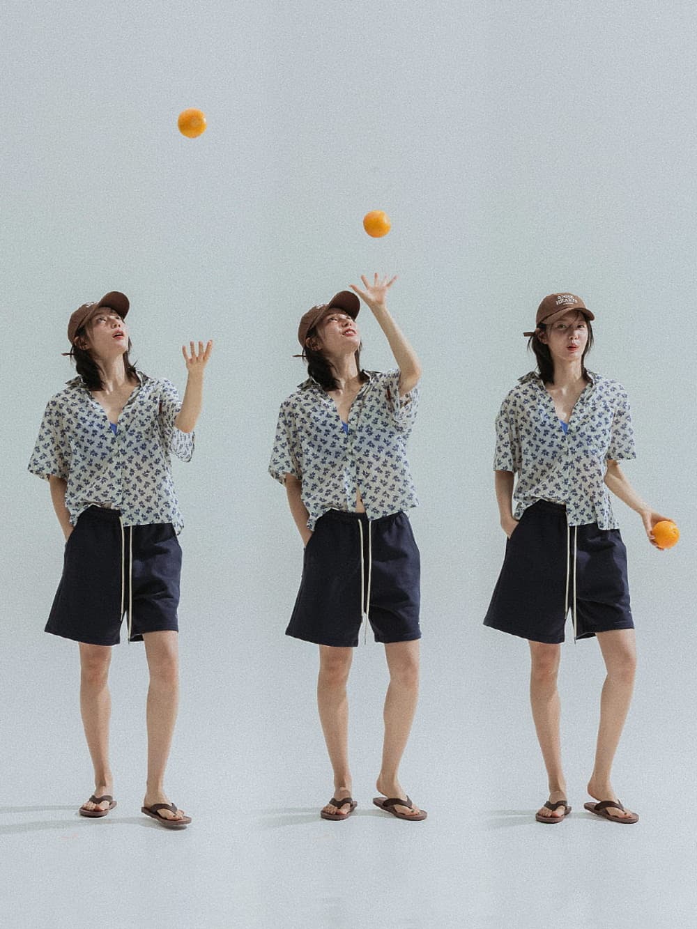 French Terry Shorts (Navy) — vue 8