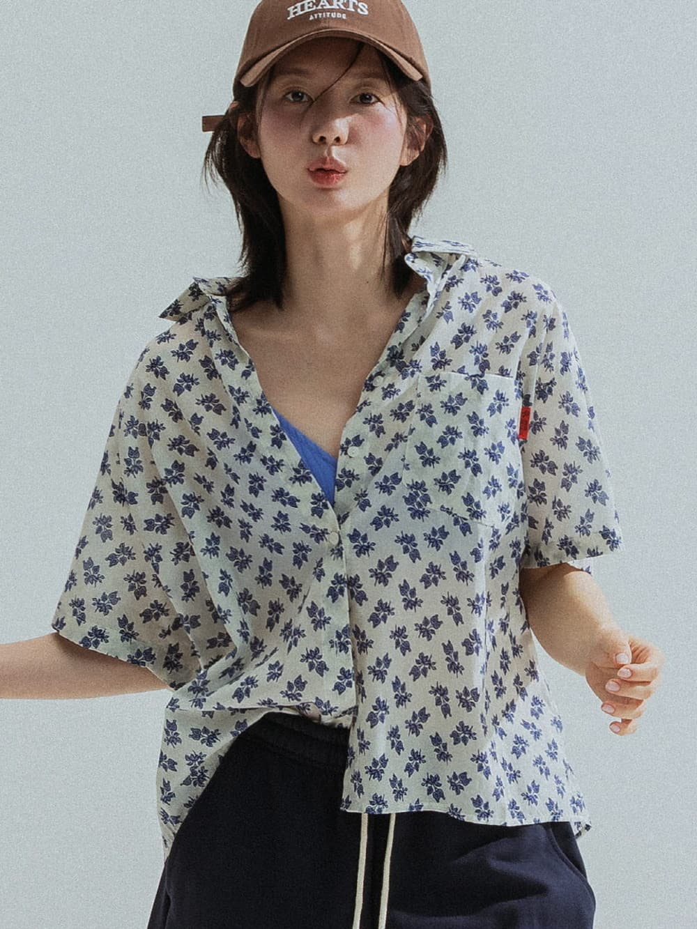 Botanical Cotton Shirt (Ivory) — vue 5