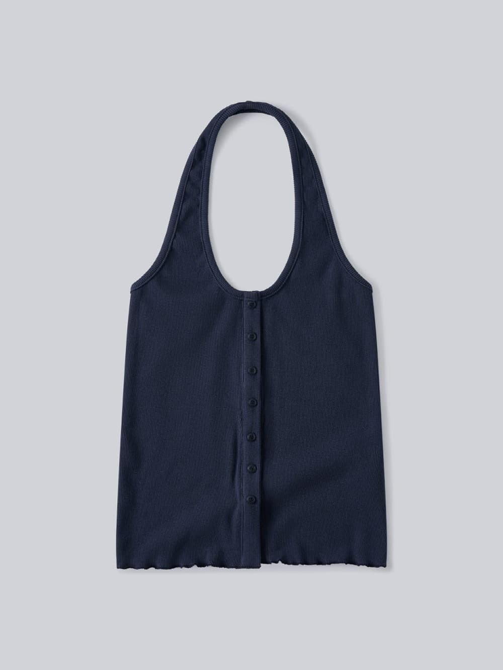 Button Point Cami Top (Navy) — vue 2
