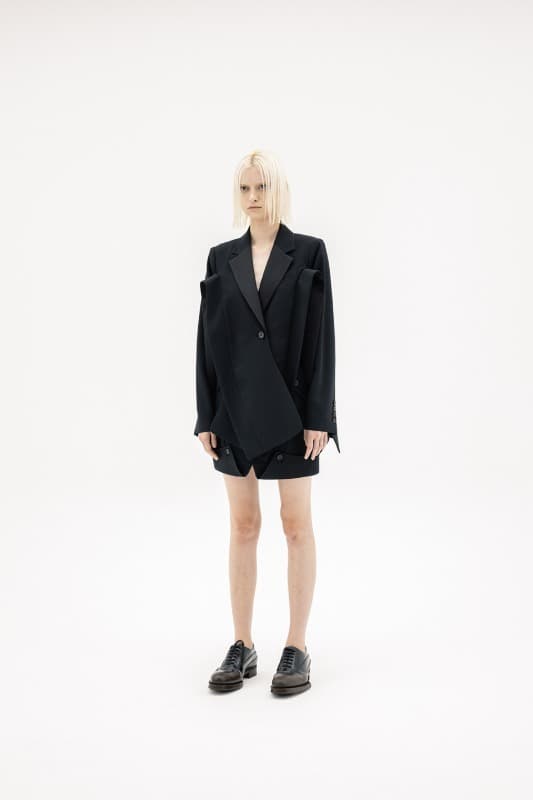 Giant Slit Blazer (Black) — vue 1