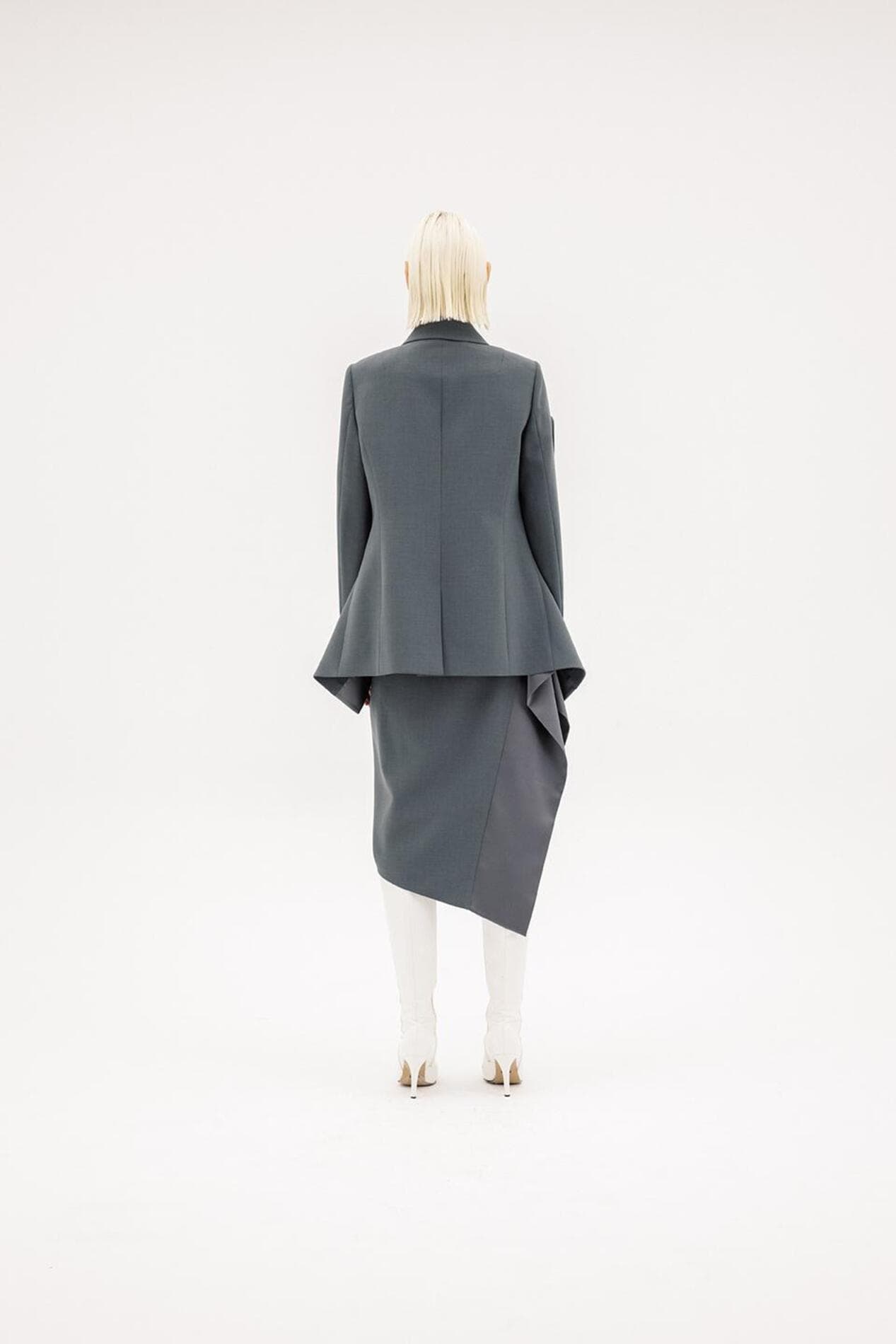 Giant Slit Blazer (Gray) — vue 4
