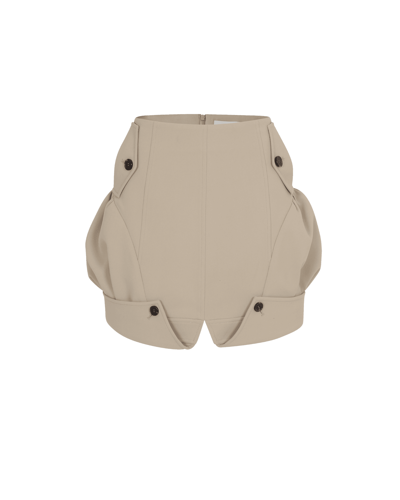 Collar Detail Mini Skirt