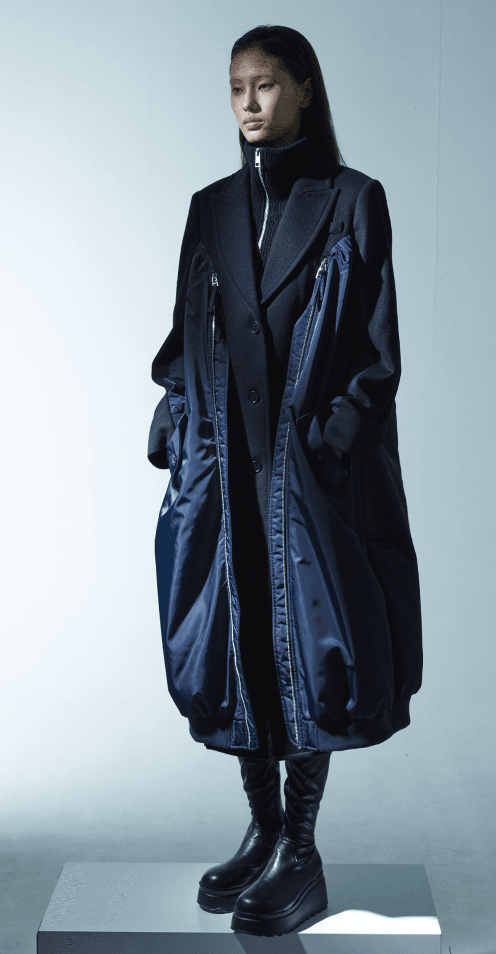 Bomber Panel Peacoat — vue 4