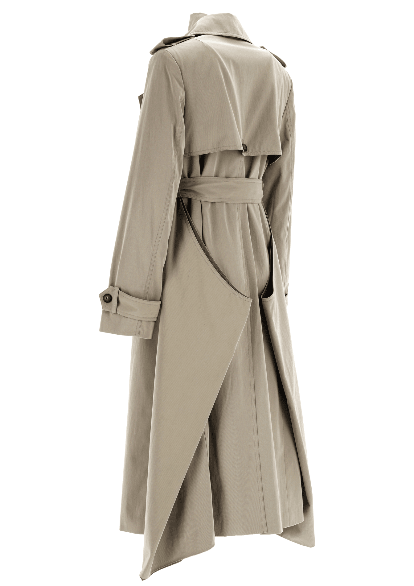 Expandable Asymmetric Trench Coat — vue 4