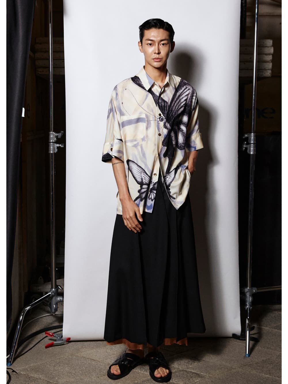 Butterfly Shirt (Beige)