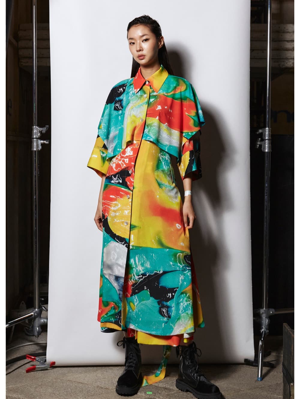 Decalcomania Shirt Dress