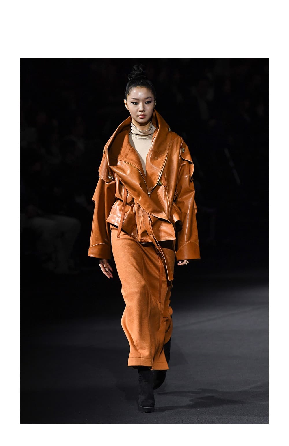 Burning Orange Vegetable-Tanned Cape Jacket