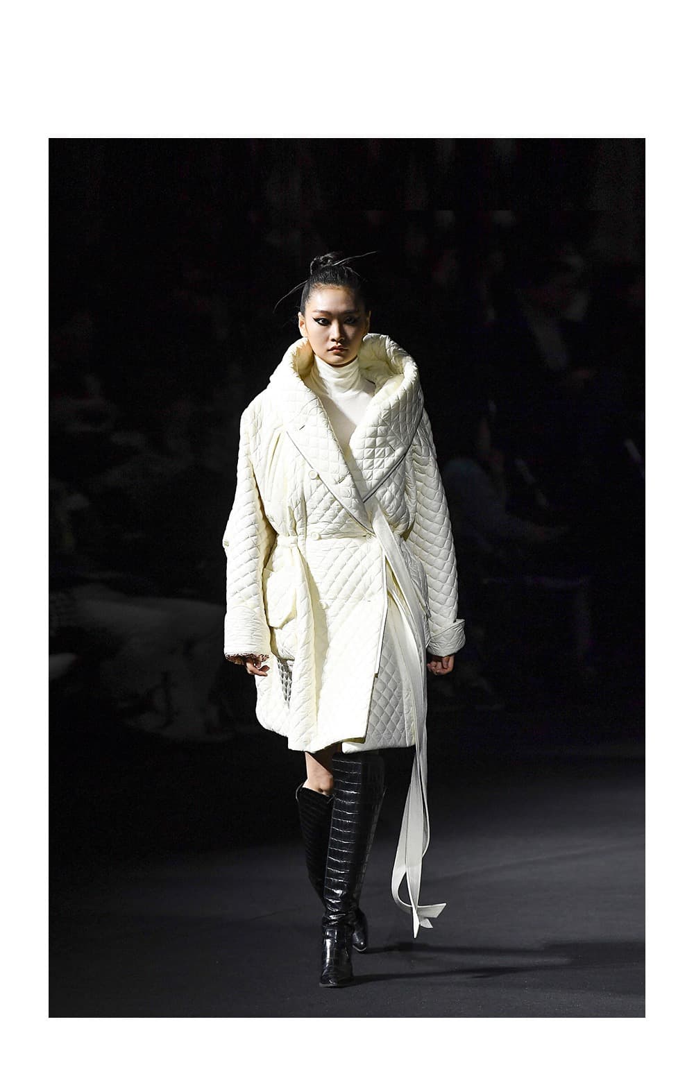 Thinsulate Ivory Half Padded Coat