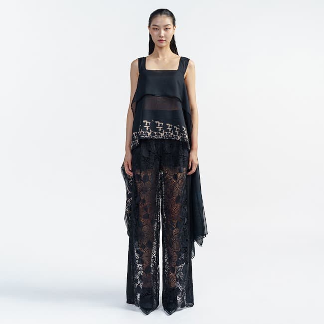 Black Lace Pants — vue 1