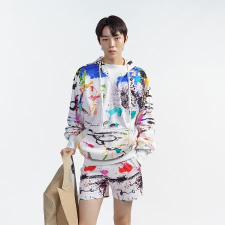 Artwork White Hoodie
