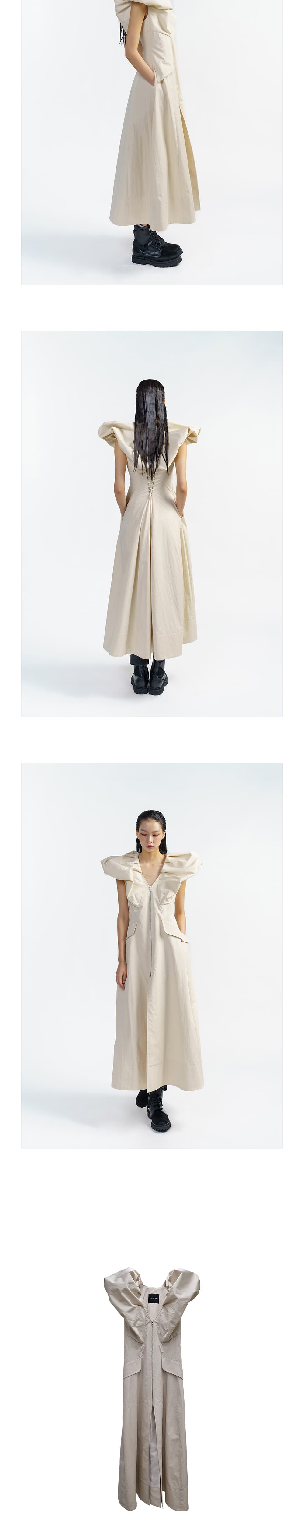 Cream Angel Long Vest — vue 4
