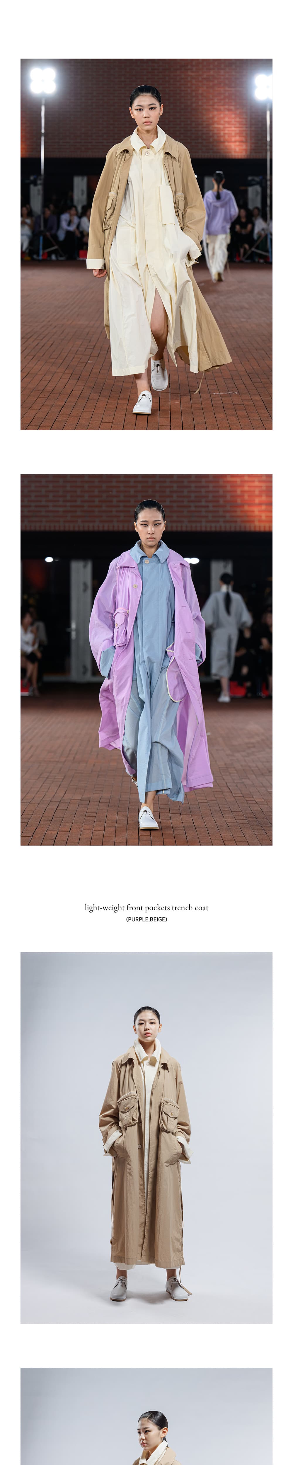 Light-weight Front Pockets Trench Coat — vue 3