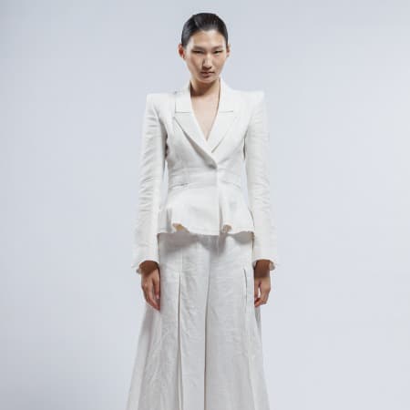Peplum Details Double Tailored Short Jacket