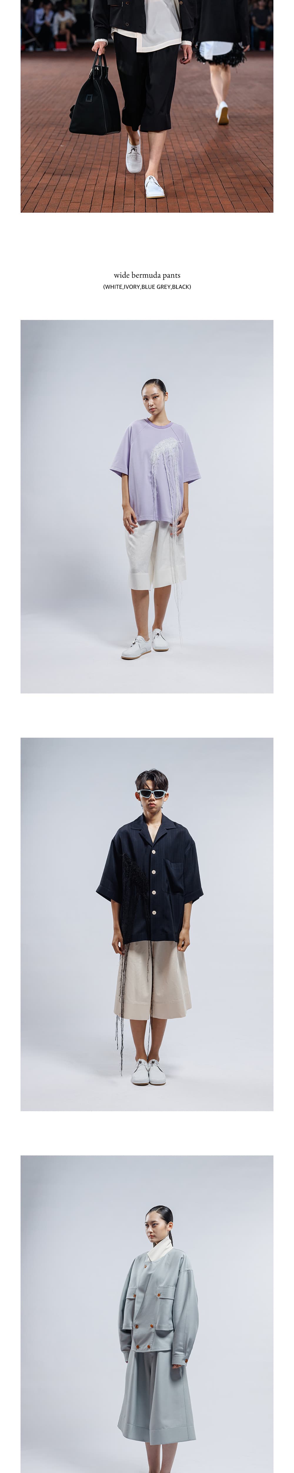 Wide Bermuda Pants — vue 4