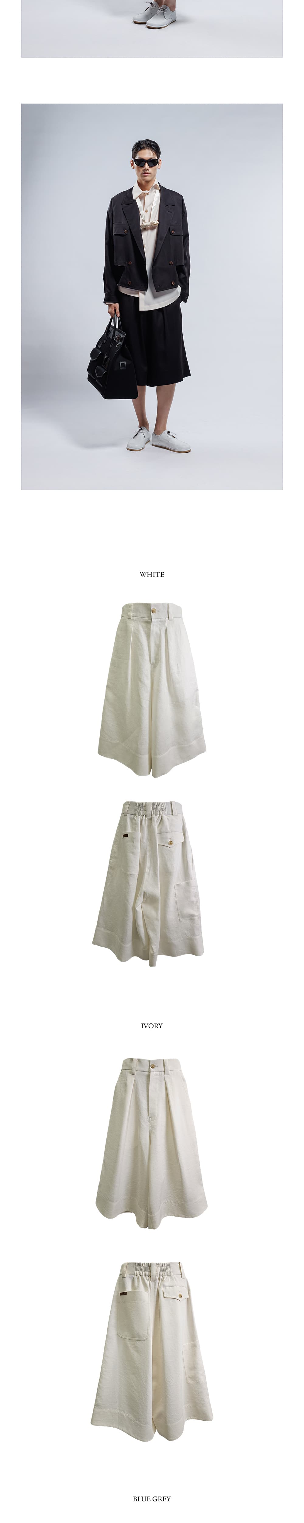 Wide Bermuda Pants — vue 5