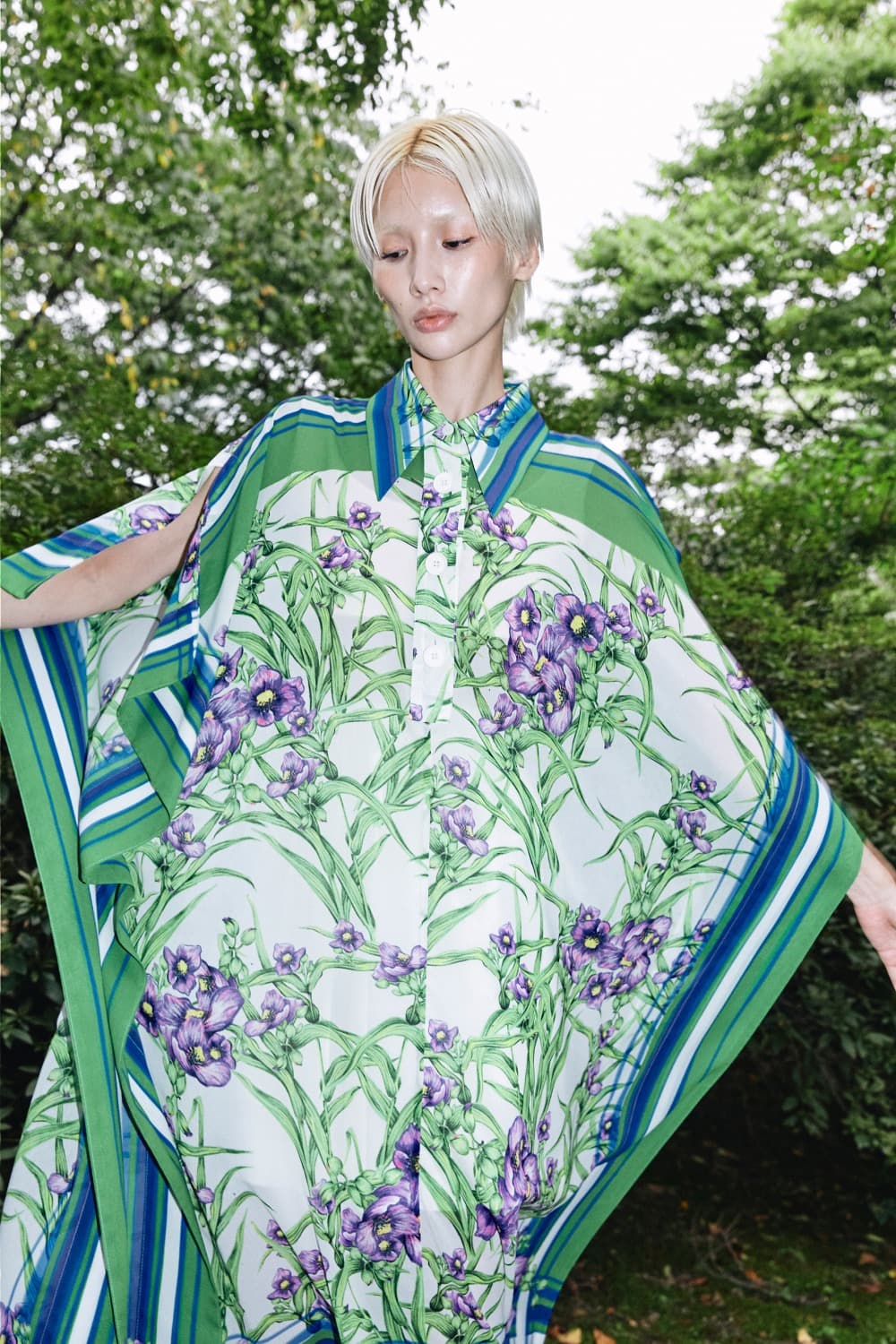 Dayflower Artwork Poncho