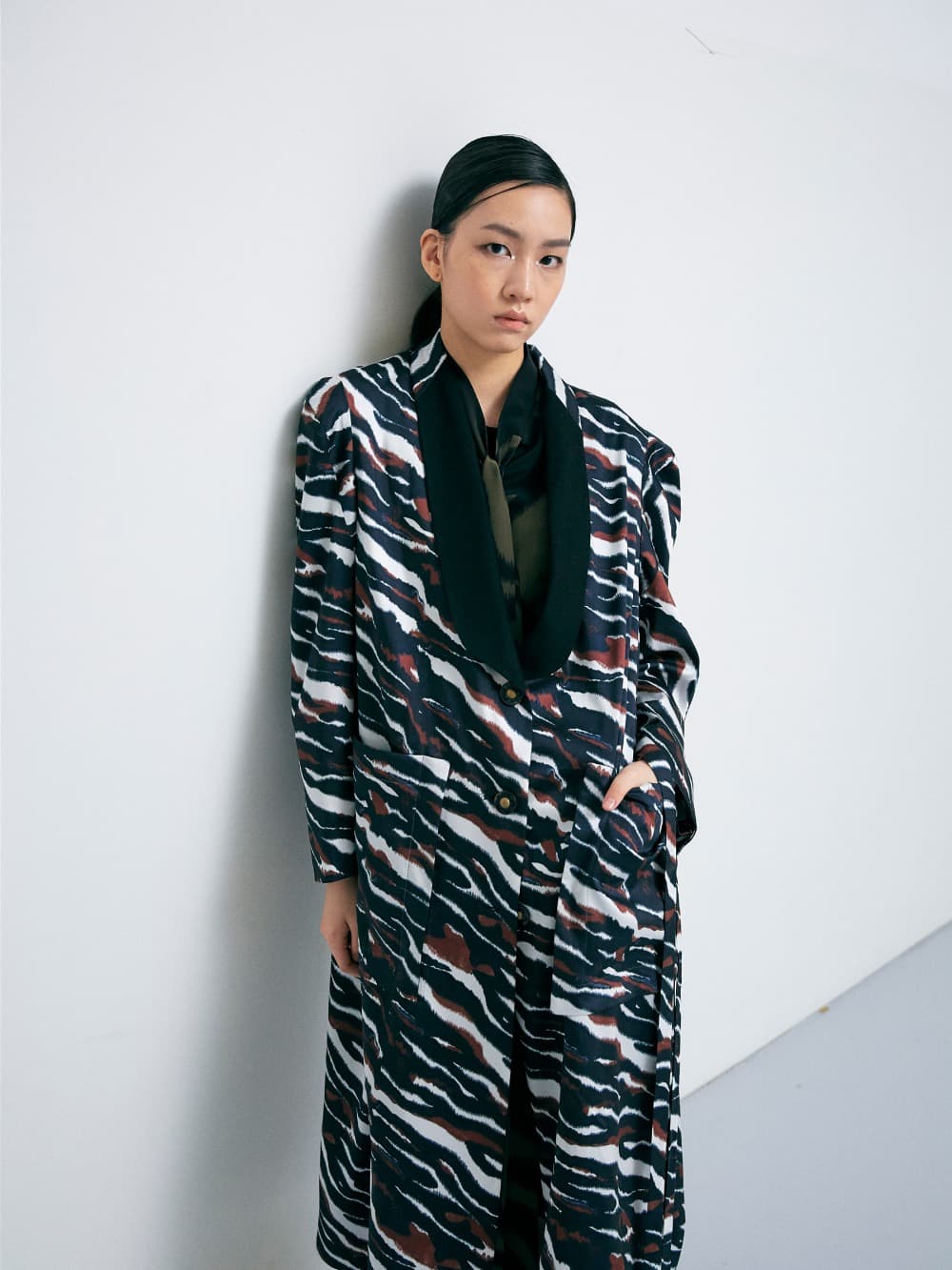Optical Zebra Coat — Print