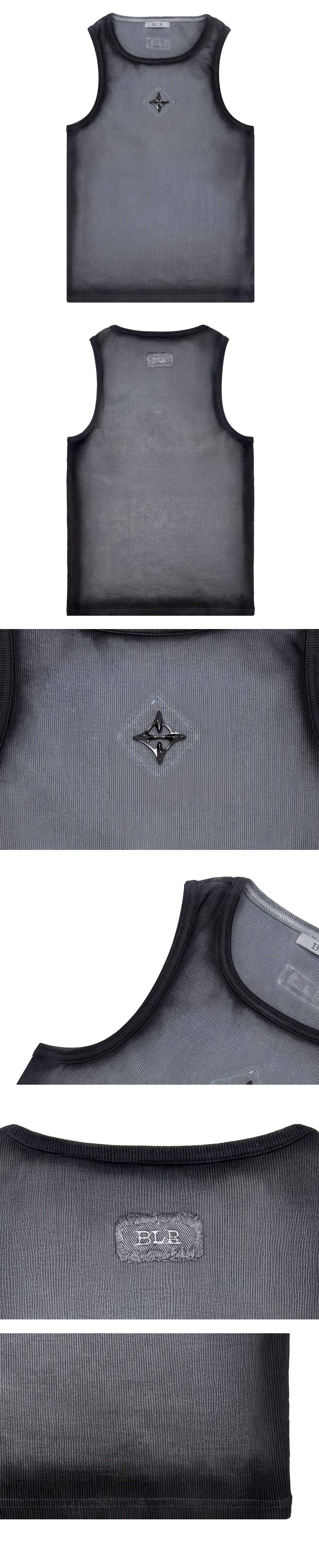Logo Rivet Gradation Washing Sleeveless — vue 3