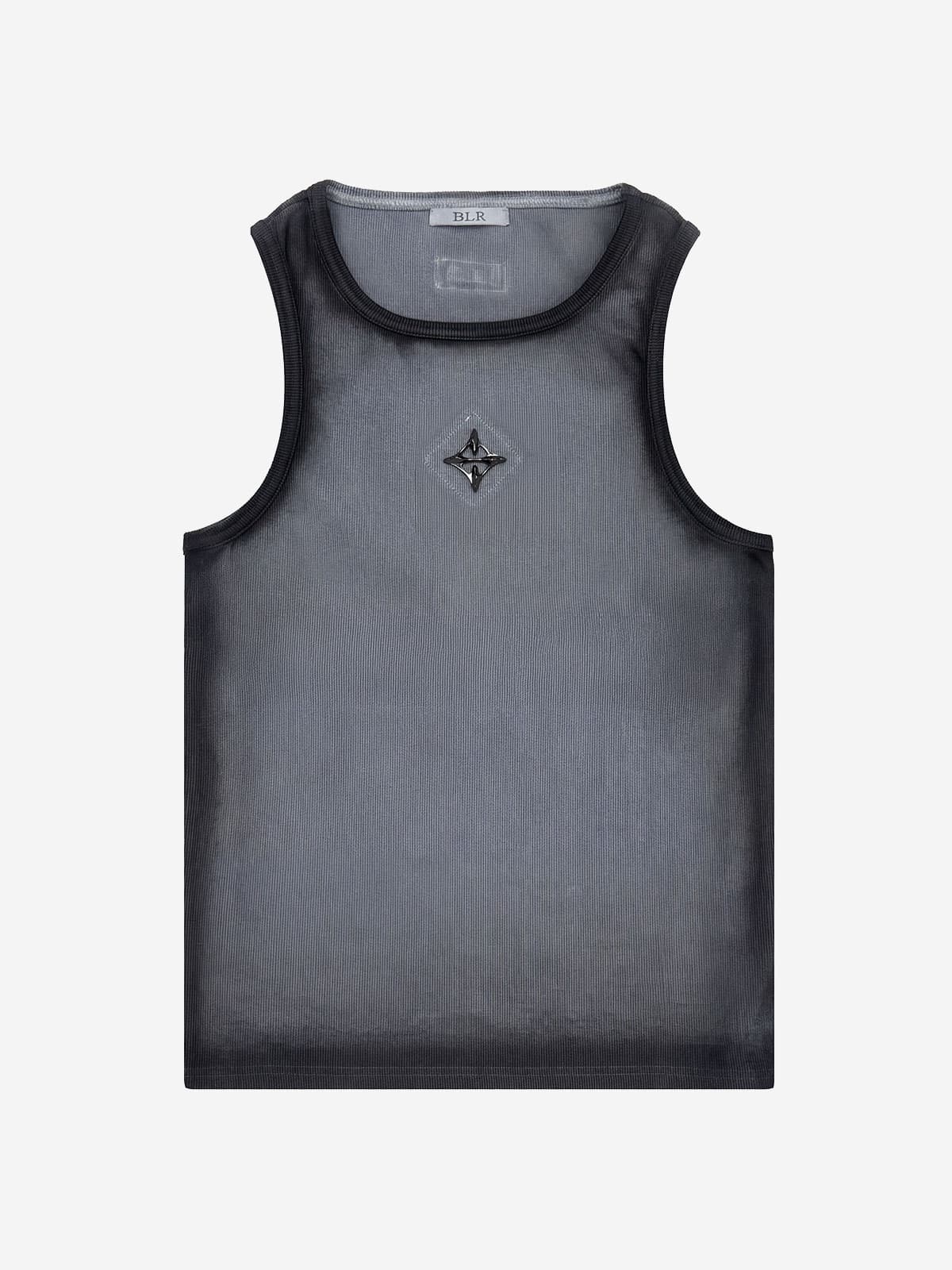 Logo Rivet Gradation Washing Sleeveless — vue 1