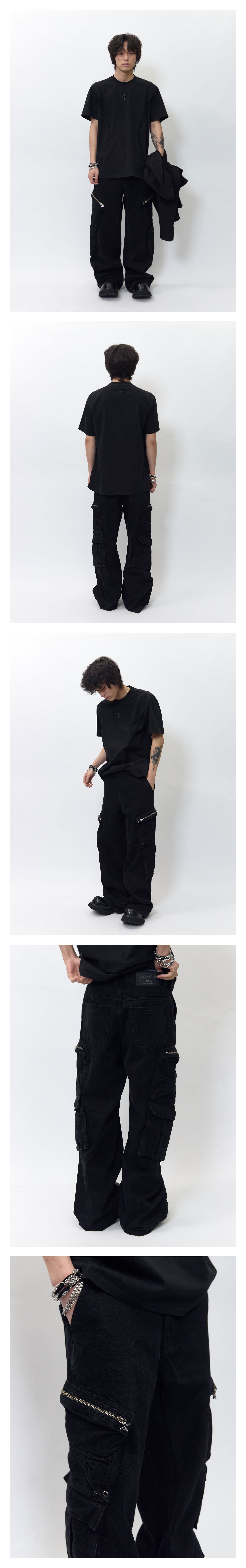 Multi Pocket Wide Cargo Pants — vue 2