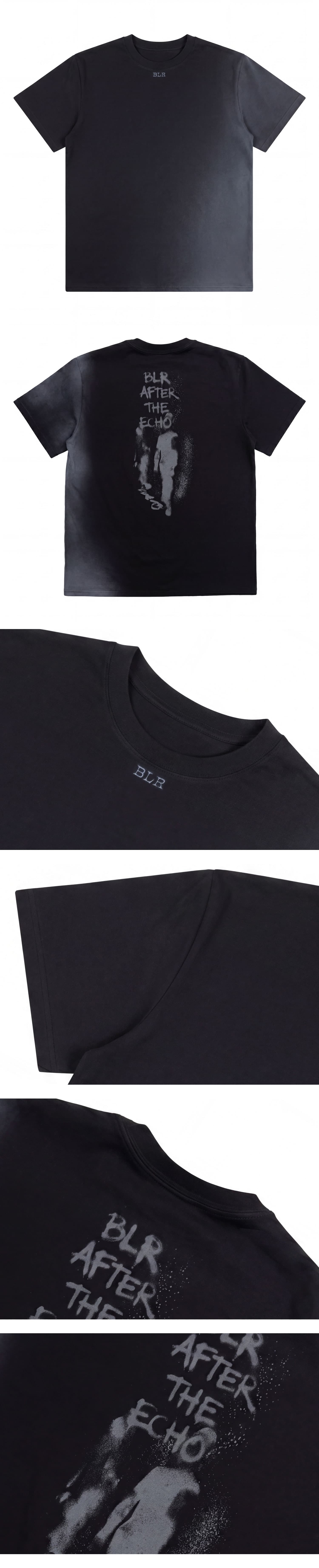 Silhouette Graphic Oversized T-Shirt Black — vue 4