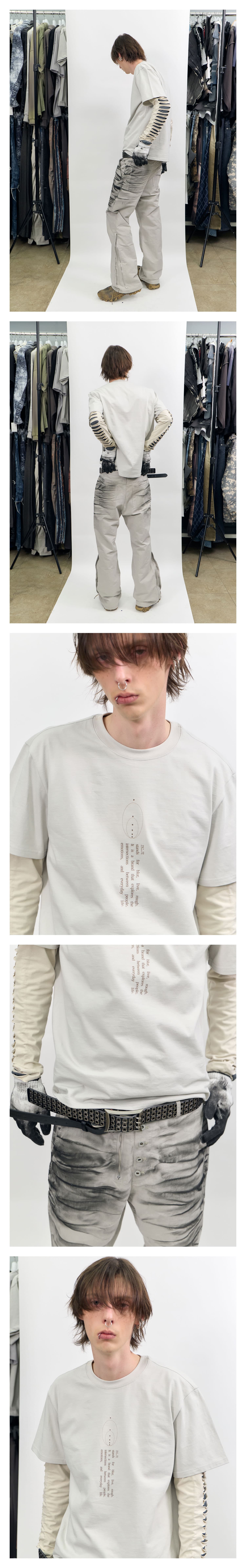 Vertical Lettering Graphic T-Shirt — vue 3