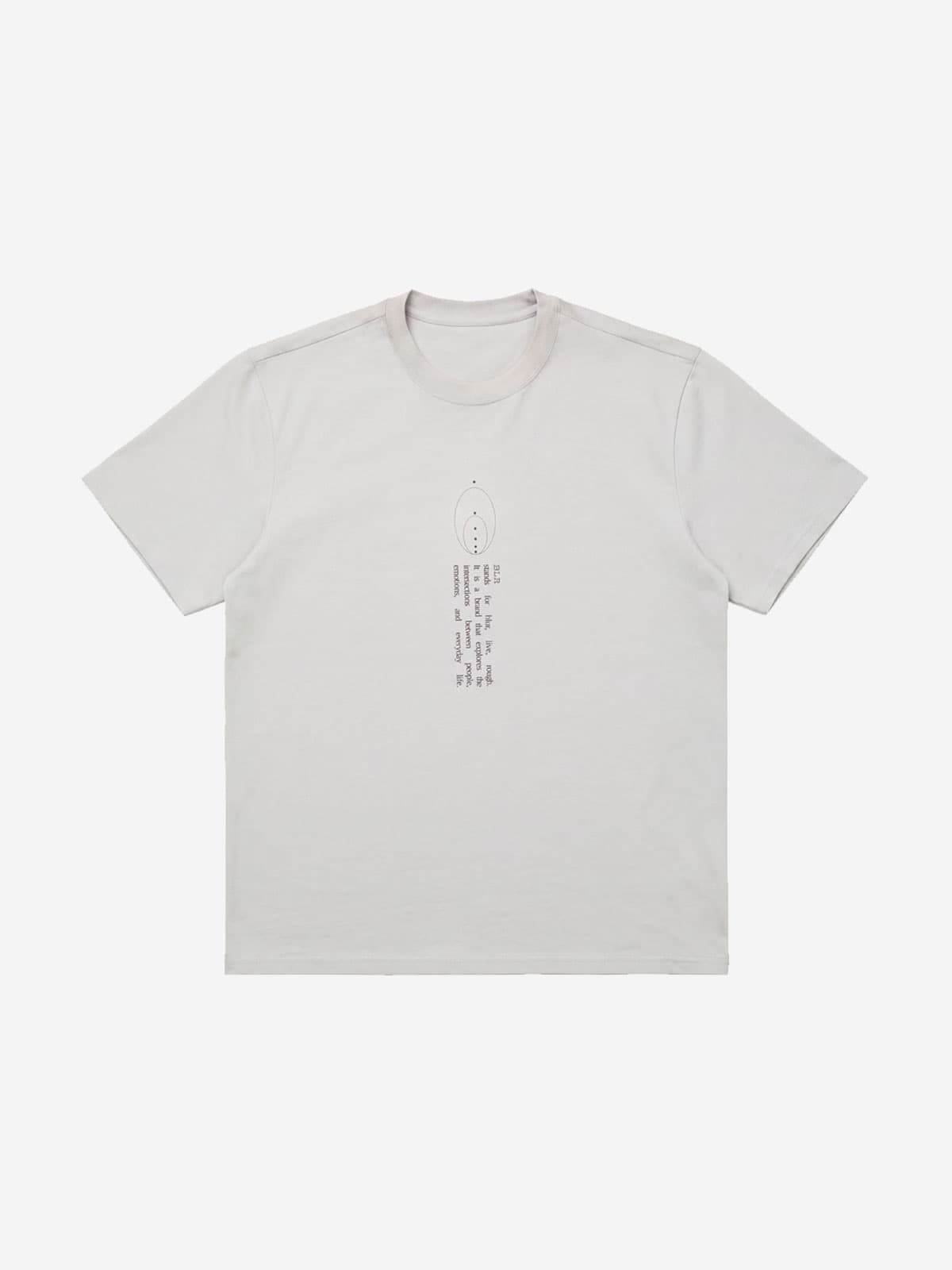 Vertical Lettering Graphic T-Shirt — vue 1