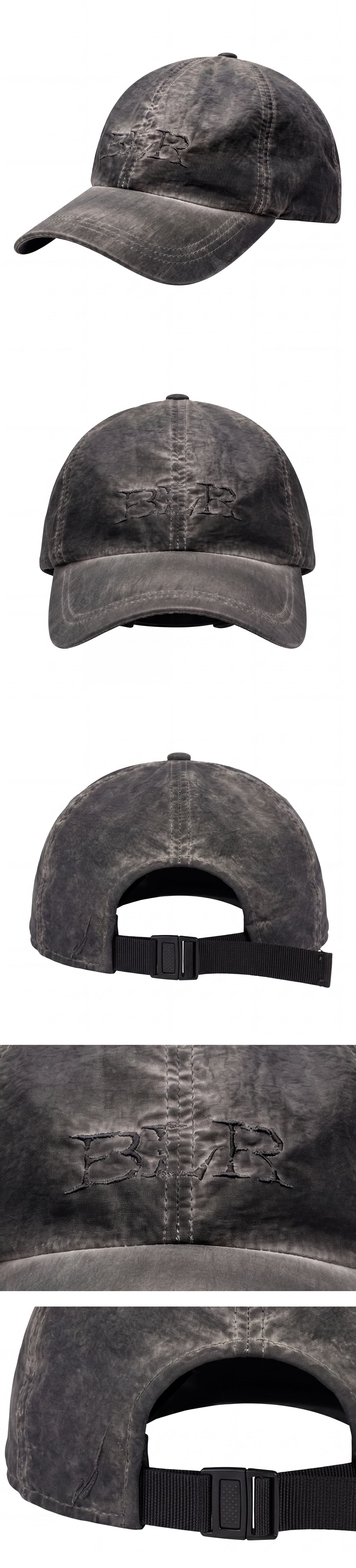 Logo Vintage Washed Nylon Ball Cap — vue 4