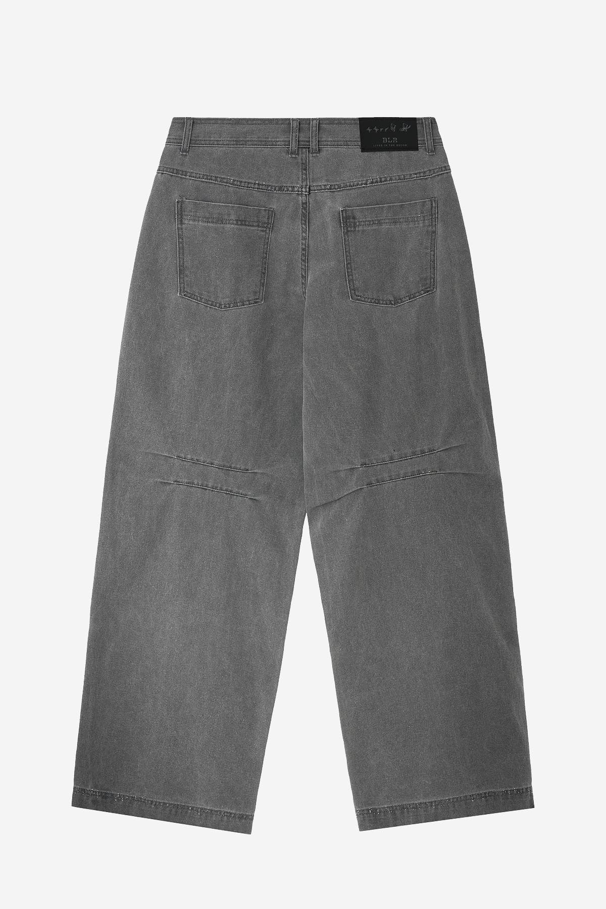 Dyed Multi Cargo Carpenter Pants Light Grey — vue 13