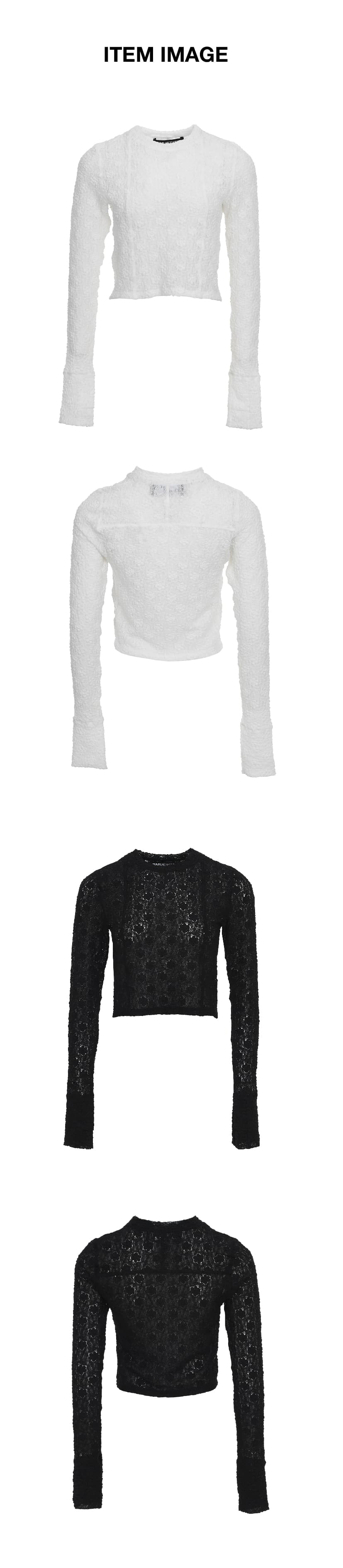 Flower Lace Top White — vue 3