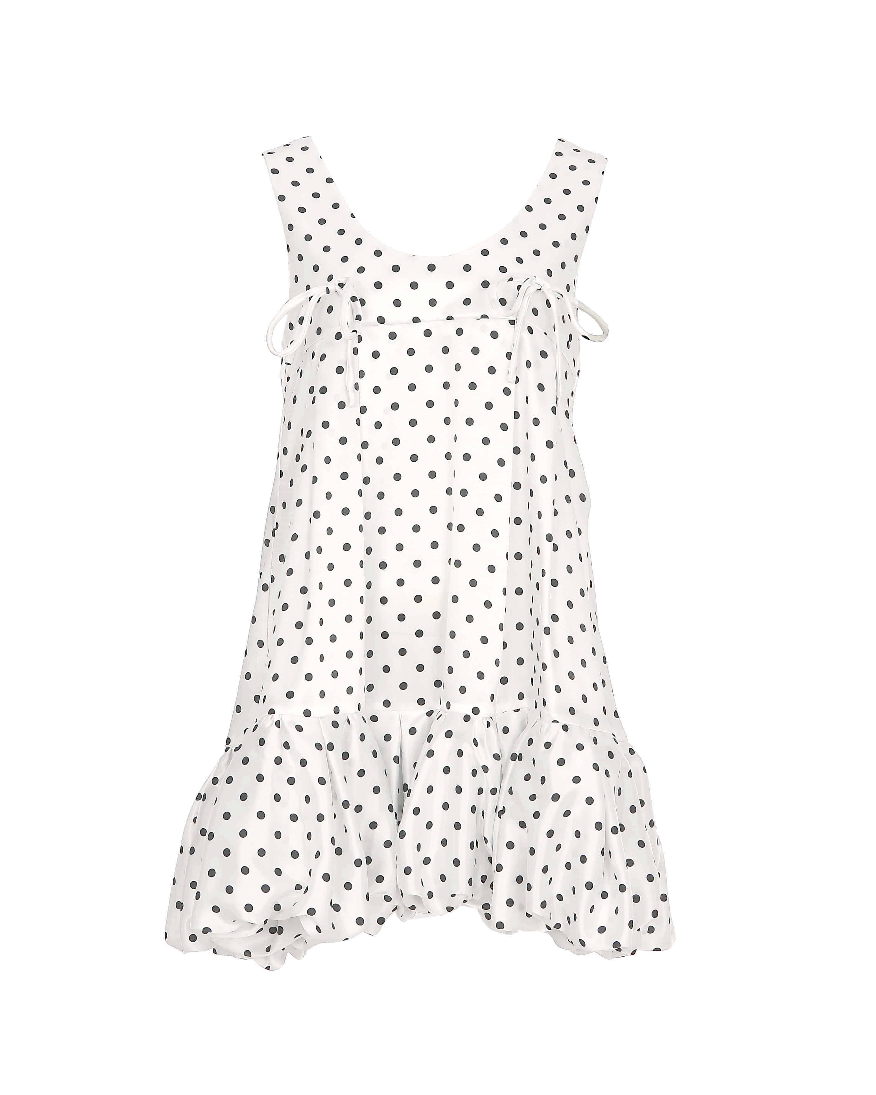 [RE-EDITION] Dot Ribbon Detail Mini Dress — vue 6
