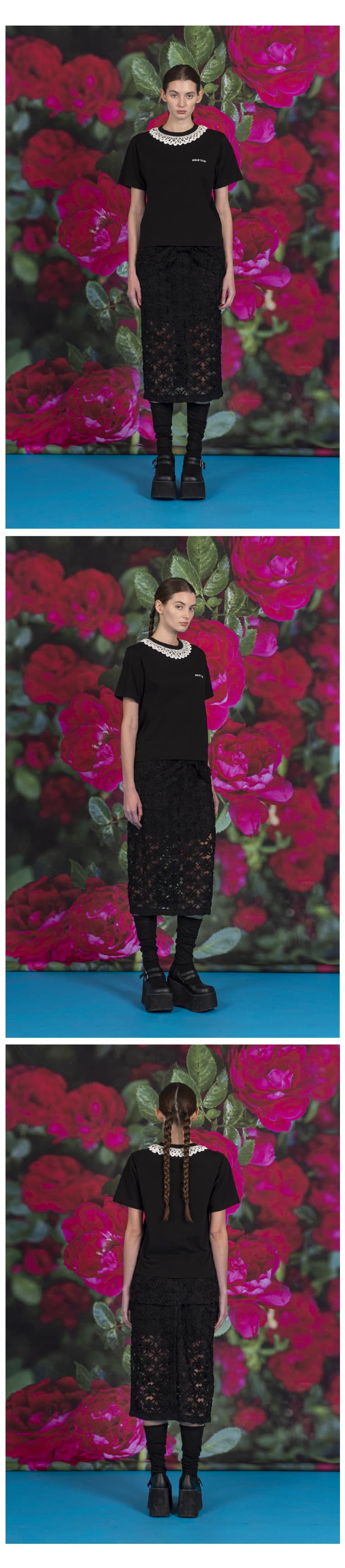 [RE-EDITION] Lace Midi Skirt — vue 4